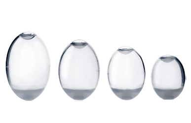 Implantace varlete- různé velikosti silikonových náhrad