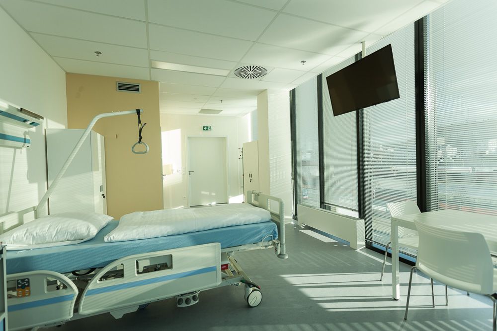 Pacientský pokoj klinického centra Iscare