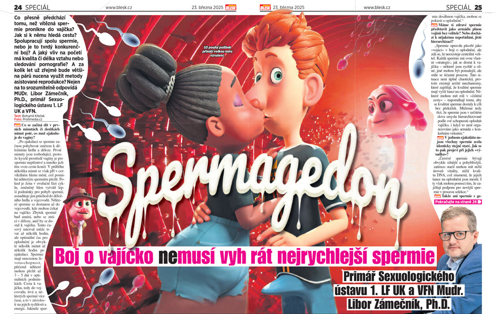 Článek v Nedělním Blesku