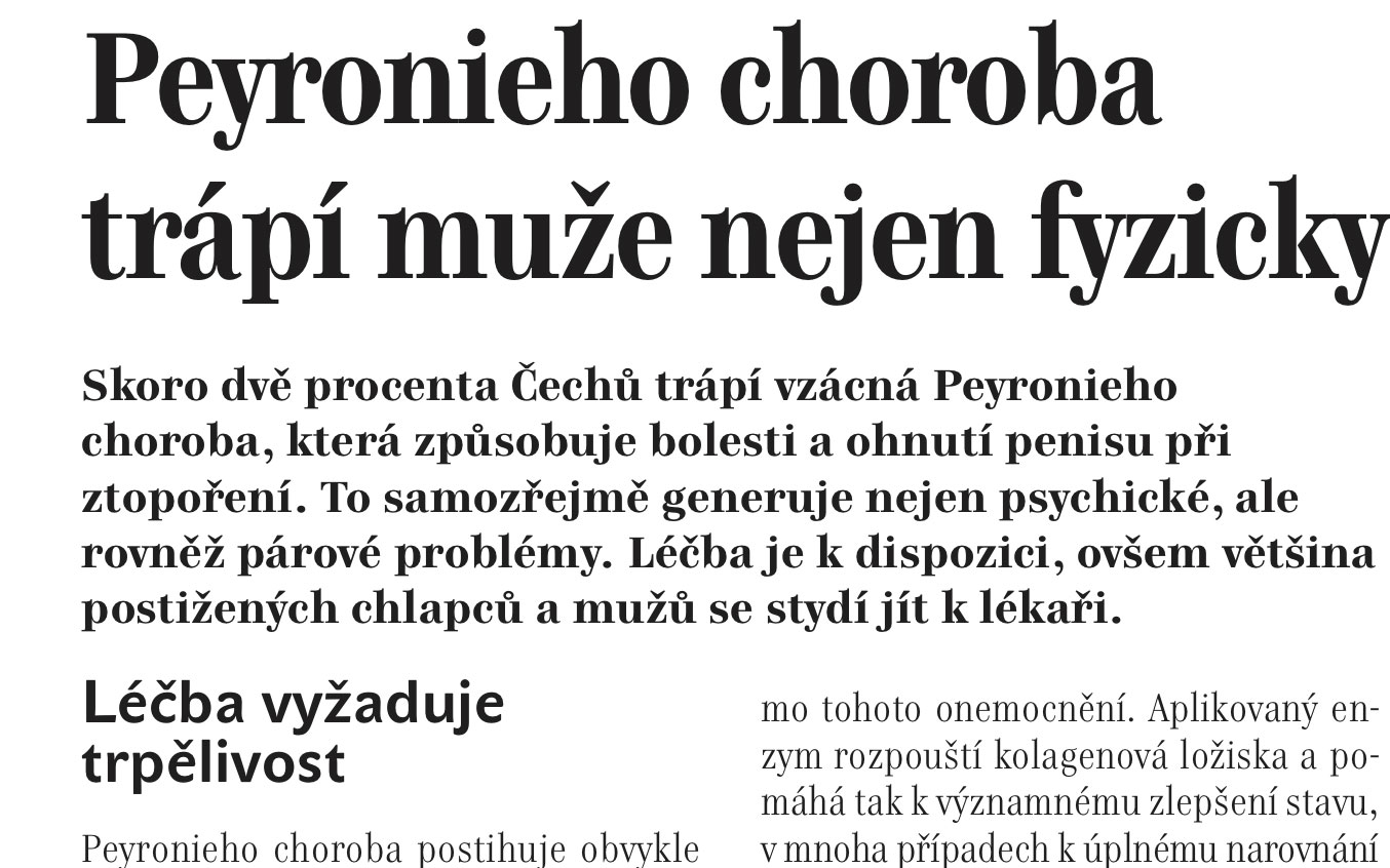 Peyronieho choroba-Zdravotnické noviny